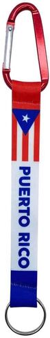 Puerto Rico Puerto Rican Flag Carabiner Keychain Key Ring Key Tag Key Ring Bag Tag Great For a Keychain or a Backpack Tag in Kuwait
