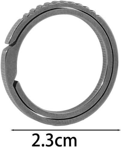 1 Pcs Key Rings for Keychains, Carabiner Keychain Ring Titanium Key Rings Heavy Duty Round Split Ring for Men and Women (2.3cm) in Kuwait