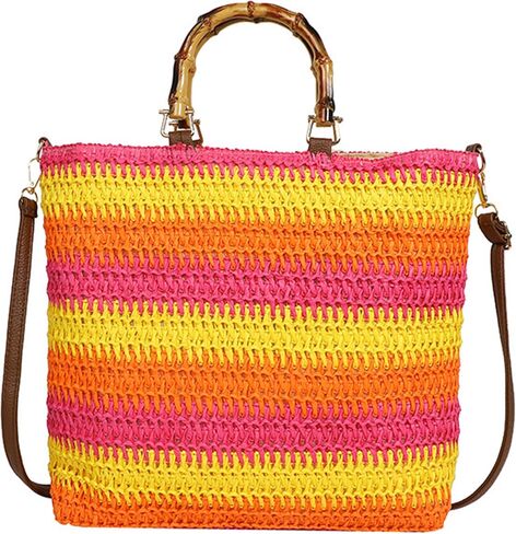 Large Straw Beach Tote Bag For Women 2026 Woven Beach Handbag Raffia Crossbody Bag for Vacation in Saudi Arabia