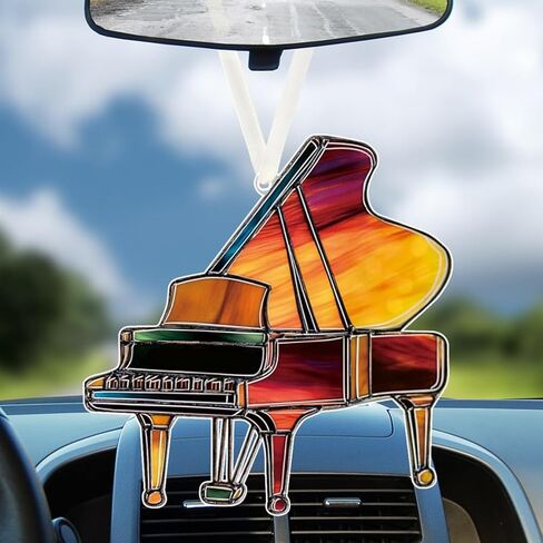 Acrylic Grand Piano Hanging Ornaments Christmas Tree Decorative Ornaments Musical Gifts for Music Lovers Musicians in Kuwait