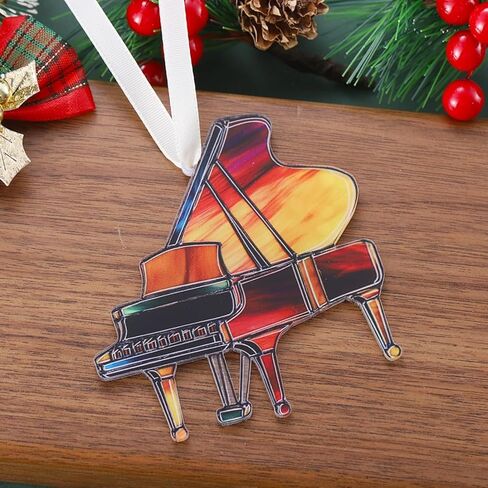 Acrylic Grand Piano Hanging Ornaments Christmas Tree Decorative Ornaments Musical Gifts for Music Lovers Musicians in Kuwait