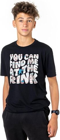 Hockey You Can Find Me at The Rink T-Shirt | Short Sleeve Baseball Tee | Youth & Adult Sizes in Kuwait