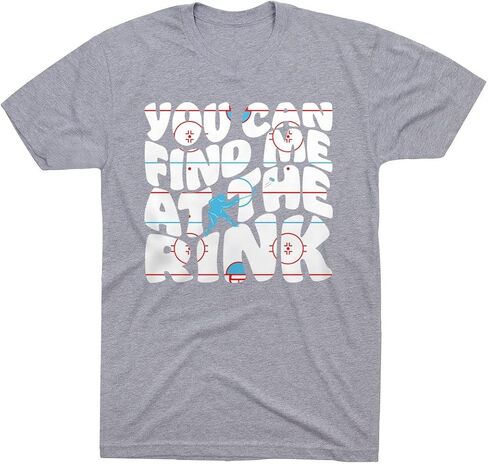 Hockey You Can Find Me at The Rink T-Shirt | Short Sleeve Baseball Tee | Youth & Adult Sizes in Kuwait