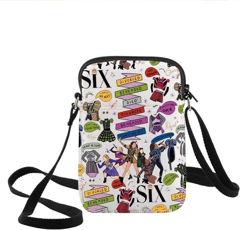 KEYCHIN Six Queen Crossbody Bag Six Queen Fans Gifts Six Queen Theatre Shoulder Bag Musical Six Queen Merch in Kuwait