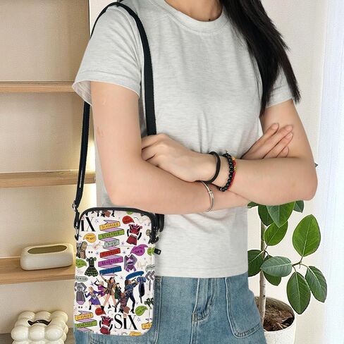 KEYCHIN Six Queen Crossbody Bag Six Queen Fans Gifts Six Queen Theatre Shoulder Bag Musical Six Queen Merch in Kuwait