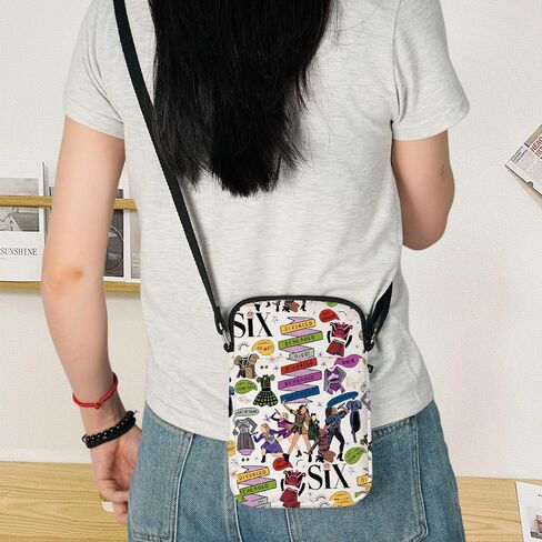 KEYCHIN Six Queen Crossbody Bag Six Queen Fans Gifts Six Queen Theatre Shoulder Bag Musical Six Queen Merch in Kuwait