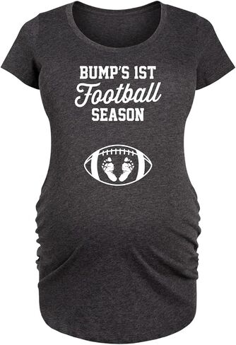 Bumps First Football Season - Maternity Scoop Neck T-Shirt in Saudi Arabia