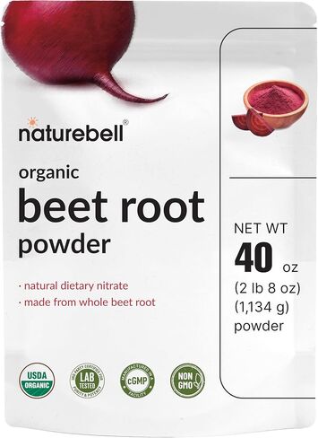 NatureBell Organic Beet Root Powder, 40 oz | Whole Beet Root Source – USDA Organic – Great for Vegan Shakes & Smoothies – Non-GMO, Gluten Free in Kuwait