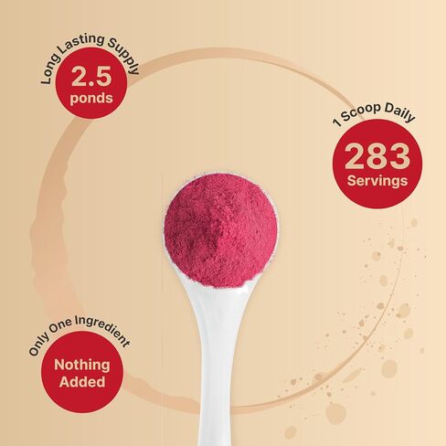 NatureBell Organic Beet Root Powder, 40 oz | Whole Beet Root Source – USDA Organic – Great for Vegan Shakes & Smoothies – Non-GMO, Gluten Free in Kuwait