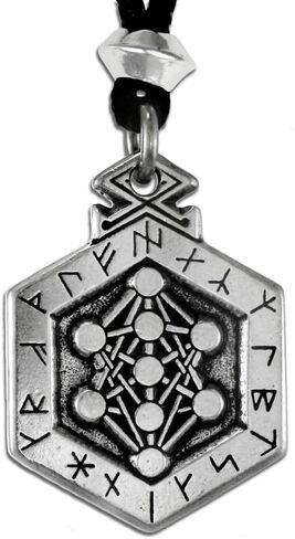 قلادة Armanen Runes - تميمة Yggdrasil - قلادة رونية نورس فايكنغ in Kuwait