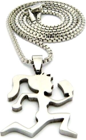 GWOOD Juggalette Pendant Necklace with 18 Inch Box Link Chain in Saudi Arabia