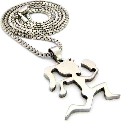 GWOOD Juggalette Pendant Necklace with 18 Inch Box Link Chain in Saudi Arabia