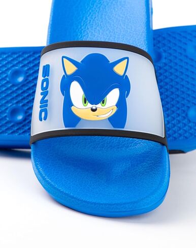سونيك القنفذ الاطفال الأزرق المتزلجون | أحذية كاجوال تتميز بـ Sonic & Shadow | أحذية سهلة الارتداء ذات وجوه كرتونية in Kuwait