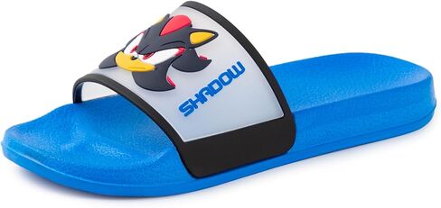 سونيك القنفذ الاطفال الأزرق المتزلجون | أحذية كاجوال تتميز بـ Sonic & Shadow | أحذية سهلة الارتداء ذات وجوه كرتونية in Kuwait