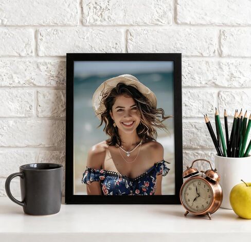 8x10 Picture Frames Set of 2, Black 8 x 10 Photo Frame with HD Plexiglas, Wall or Tabletop Display for Home and Office in Saudi Arabia