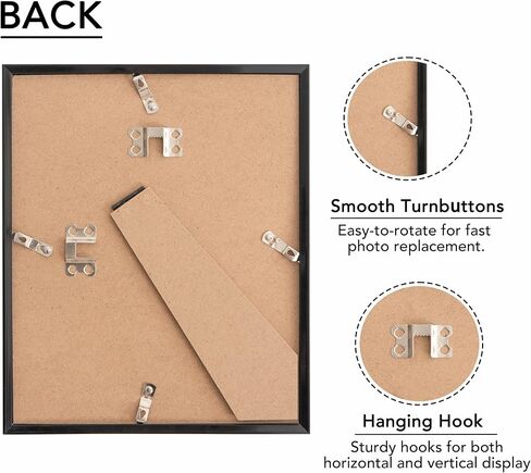 8x10 Picture Frames Set of 2, Black 8 x 10 Photo Frame with HD Plexiglas, Wall or Tabletop Display for Home and Office in Saudi Arabia