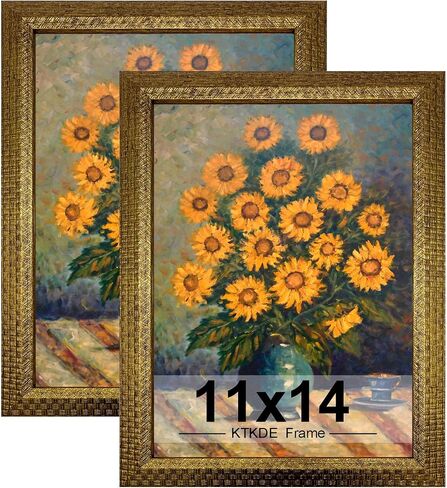 KTKDE 4x6 Picture Frame Set of 4, Ornate Vintage Gold Photo Frames with Real Glass 4 x 6 Antique Photo Frame for Wall Decor or Tabletop Display Retro Home Decor best gift in Saudi Arabia
