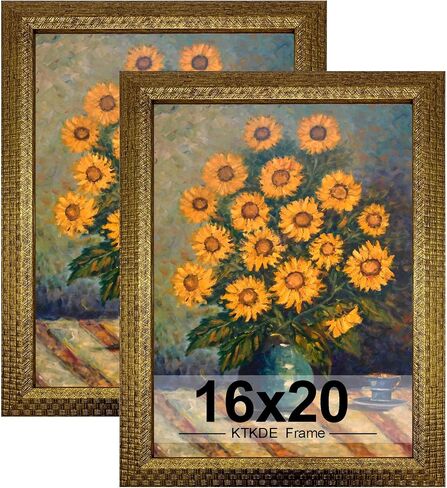 KTKDE 4x6 Picture Frame Set of 4, Ornate Vintage Gold Photo Frames with Real Glass 4 x 6 Antique Photo Frame for Wall Decor or Tabletop Display Retro Home Decor best gift in Saudi Arabia