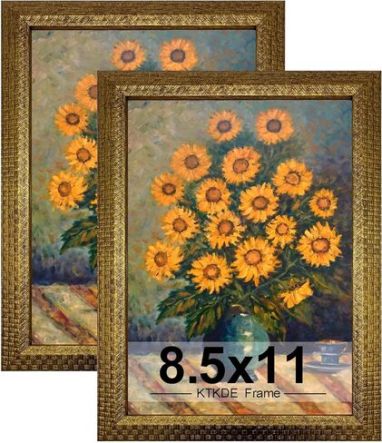 KTKDE 4x6 Picture Frame Set of 4, Ornate Vintage Gold Photo Frames with Real Glass 4 x 6 Antique Photo Frame for Wall Decor or Tabletop Display Retro Home Decor best gift in Saudi Arabia