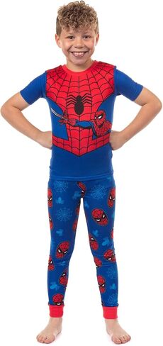 طقم قميص وبنطلون بأكمام قصيرة من Marvel Spider-Man للأولاد in Kuwait