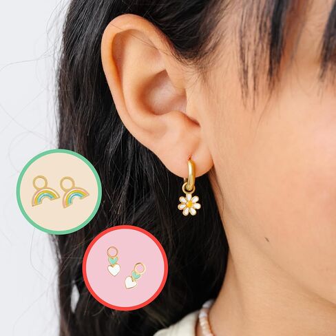Endless Hoops - classic earrings, Gold, hypoallergenic, all-day comfort for sensitive ears, in Kuwait