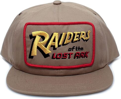 Raiders of The Lost Ark Flat Bill Hat Movie Crew Cap Adult Khaki in Saudi Arabia