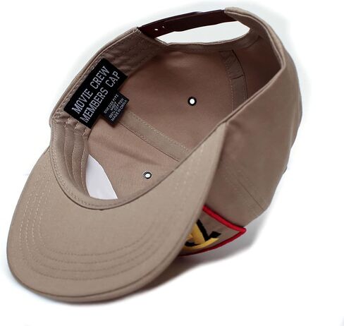 Raiders of The Lost Ark Flat Bill Hat Movie Crew Cap Adult Khaki in Saudi Arabia