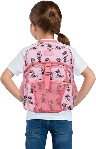 مجموعة حقيبة ظهر للأطفال وصندوق غداء كلاسيكي من Bioworld Minnie Mouse مكونة من قطعتين مقاس 16 بوصة للمدرسة والسفر in Kuwait
