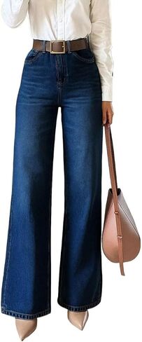 Women's Jeans Casual &, Wide Leg Women Denim Pants in Kuwait