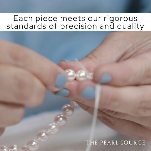 THE PEARL SOURCE 7-8mm White Freshwater Cultured Pearl Stud Earrings for Women with Removable Mother of Pearl & Cubic Zirconia Orchid Flower in Kuwait