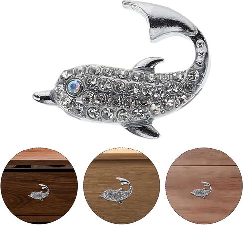 Sewroro 4pcs Animal Drawer Pulls Cabinet Door Handles Decorative Single Hole Knobs for Furniture Drawers and Dressers in ’s Room in Kuwait