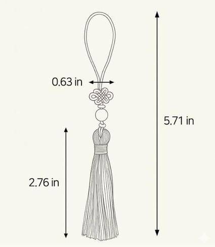 Korean Traditional Norigae Purple Knot Ornament, Handmade Decorative Tassel Charm, Cultural Gift Accessory for Bags, Keychains, and Packaging in Kuwait
