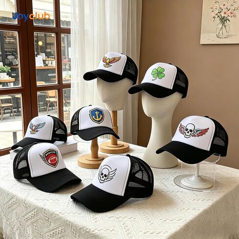 Joyclub 15 Pack Black Trucker Hats Bulk Adjustable Snapback Sublimation Hats Blank Mesh Baseball Cap for Men Women in Saudi Arabia