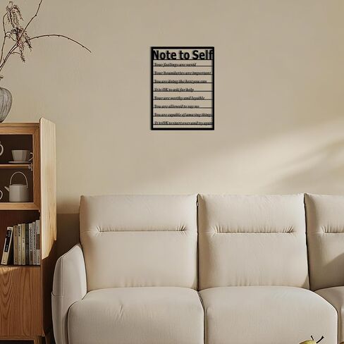 Positive Affirmations Wall Decor, Motivational Wall Art with Inspirational Quotes, Mental Health Affirmation Wall Decor for Office, Bedroom, Living Room, Metal Motivational Decor for Home, Positive Affirmations Wall Art in Saudi Arabia