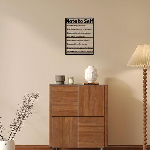 Positive Affirmations Wall Decor, Motivational Wall Art with Inspirational Quotes, Mental Health Affirmation Wall Decor for Office, Bedroom, Living Room, Metal Motivational Decor for Home, Positive Affirmations Wall Art in Saudi Arabia