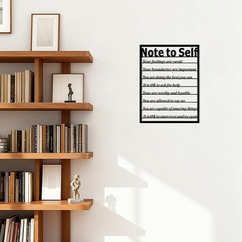 Positive Affirmations Wall Decor, Motivational Wall Art with Inspirational Quotes, Mental Health Affirmation Wall Decor for Office, Bedroom, Living Room, Metal Motivational Decor for Home, Positive Affirmations Wall Art in Saudi Arabia