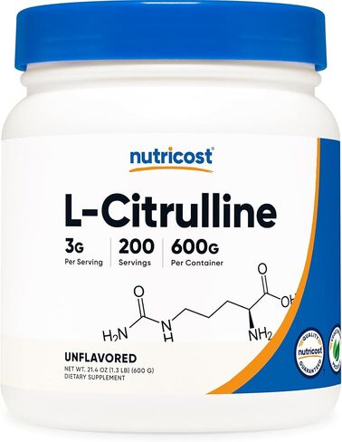 Nutricost Pure L-Citrulline (Base) Powder (600 Grams) in Kuwait