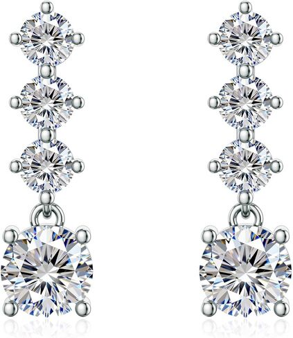14K White Gold Plated Cubic Zirconia Halo Stud Earrings for Women Silver Post Hypoallergenic Statement Earrings with Twisted Double Halo CZ Simulated Diamond Studs for Sensitive Ears in Kuwait