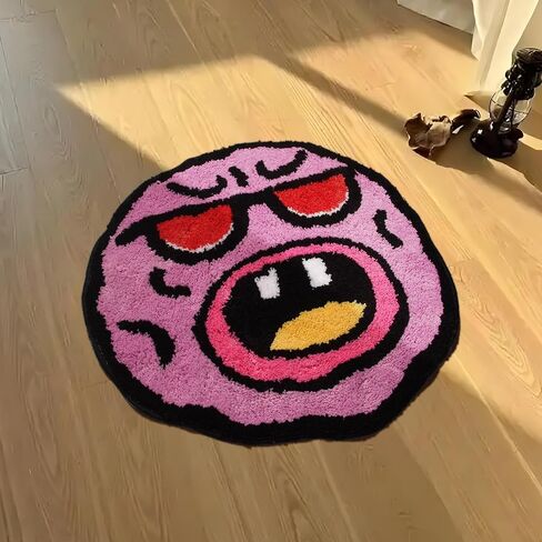 Cherry Bomb Rug - Cool Graphic Rugs for Bedroom Aesthetic, Super Soft Tuted Rug with Rubber Backing Washable in Saudi Arabia
