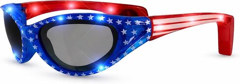 blinkee Patriotic LED Star and Stripes Sunglasses for Fourth of July Celebrations in Saudi Arabia