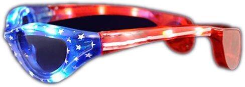 blinkee Patriotic LED Star and Stripes Sunglasses for Fourth of July Celebrations in Saudi Arabia