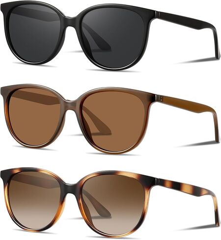 Retro Polarized Sunglasses for Women Men Classic Vintage Style Trendy Shade UV400 Protection Lens in Saudi Arabia