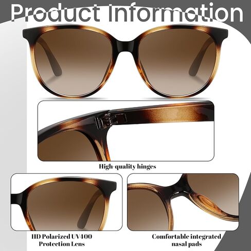 Retro Polarized Sunglasses for Women Men Classic Vintage Style Trendy Shade UV400 Protection Lens in Saudi Arabia