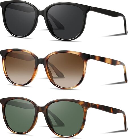 Retro Polarized Sunglasses for Women Men Classic Vintage Style Trendy Shade UV400 Protection Lens in Saudi Arabia