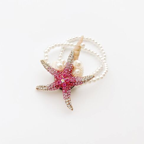 Ansuma Beach Wedding Starfish Shell Hemp Men's Brooch, Bridegroom Jewelry Accessories Lapel Flowers,Boutonniere (Boutonniere-Blue) in Kuwait