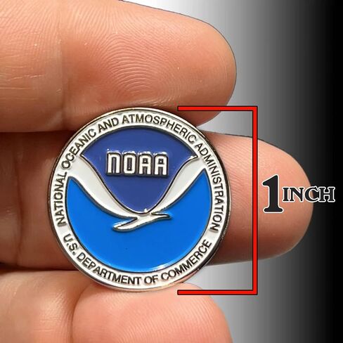 GL4-019 NOAA National Oceanic Atmospheric Administration Department of Commerce lapel pin in Saudi Arabia