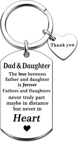 Father's Day Keychain For Dad From Daughter Dad Birthday Gift Best Dad Ever Perfect Best Dad Ever Gifts For Birthday Valentine's Day & Birthday Gifts For Adult Son in Saudi Arabia
