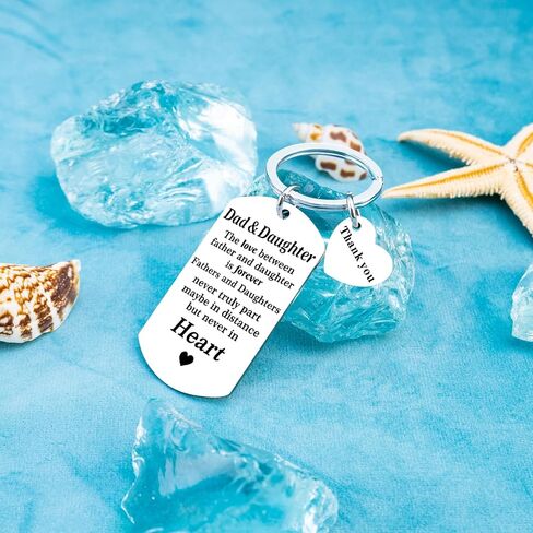 Father's Day Keychain For Dad From Daughter Dad Birthday Gift Best Dad Ever Perfect Best Dad Ever Gifts For Birthday Valentine's Day & Birthday Gifts For Adult Son in Saudi Arabia