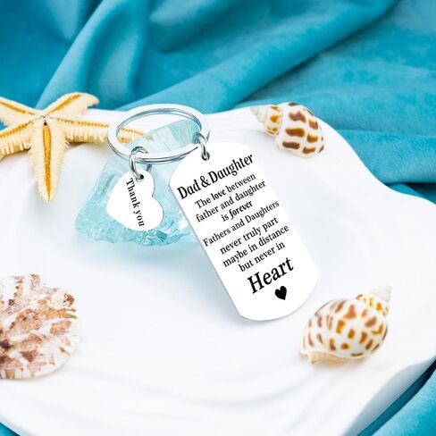 Father's Day Keychain For Dad From Daughter Dad Birthday Gift Best Dad Ever Perfect Best Dad Ever Gifts For Birthday Valentine's Day & Birthday Gifts For Adult Son in Saudi Arabia