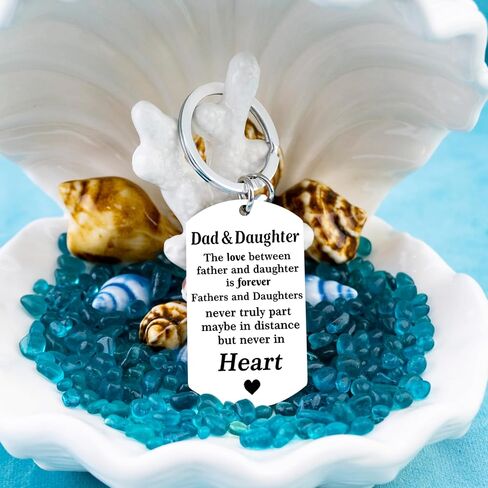 Father's Day Keychain For Dad From Daughter Dad Birthday Gift Best Dad Ever Perfect Best Dad Ever Gifts For Birthday Valentine's Day & Birthday Gifts For Adult Son in Saudi Arabia